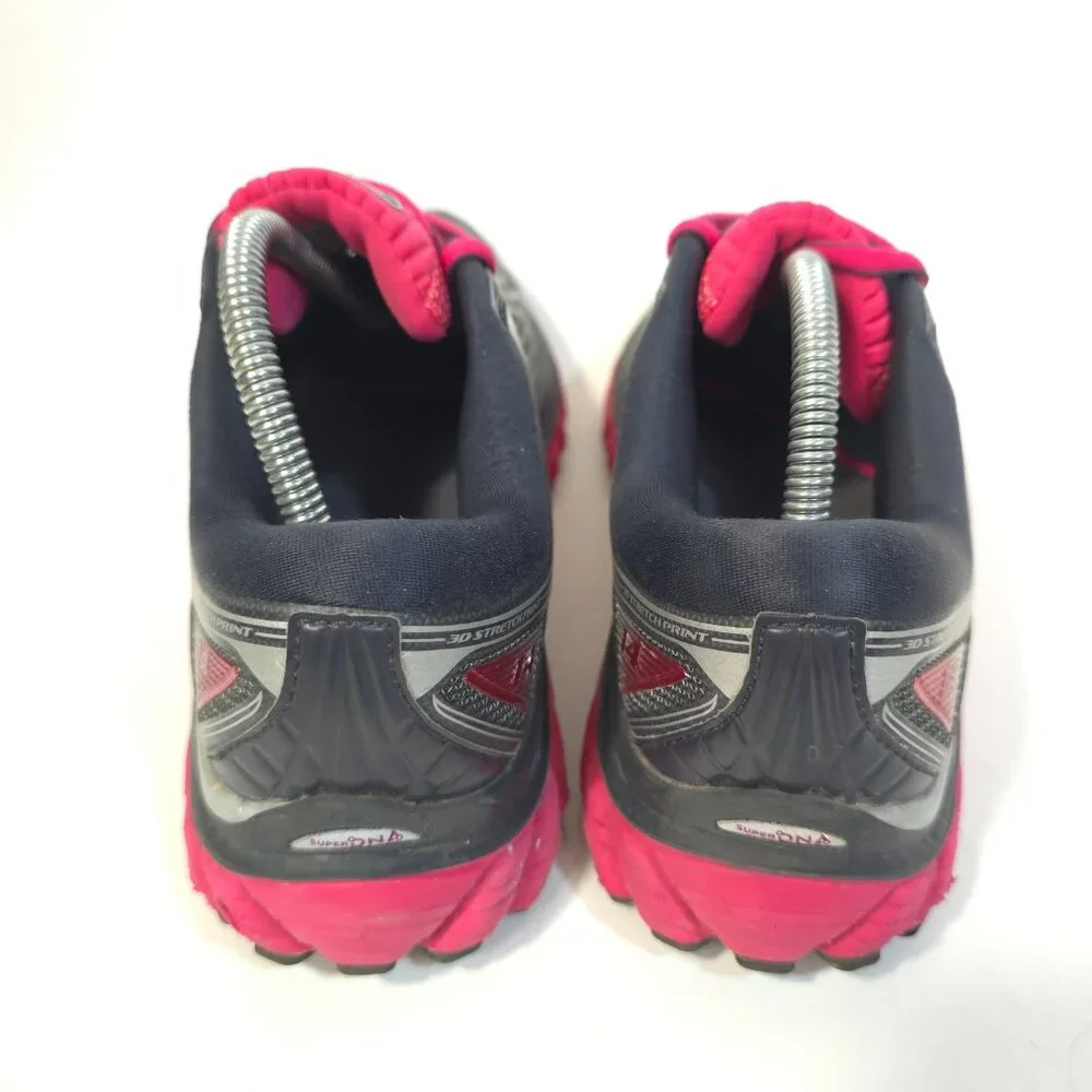 Brooks Ghost 14 Women’s Gray Pink Running Shoes Cushion Support Sneakers 8.5B - Picture 7 of 10